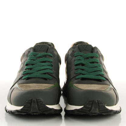Louis Vuitton Suede Damier Run Away Sneakers 11 Vert 2 of 8