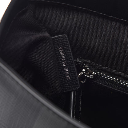 Burberry Smoked Check Medium Hendley Messenger Bag Black 7 of 7