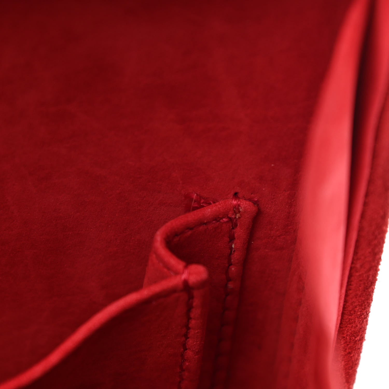 Hermes Veau Doblis Kelly Cadena Red 10 of 17