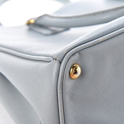 Prada Saffiano Small Galleria Double Zip Tote Lago 14 of 16