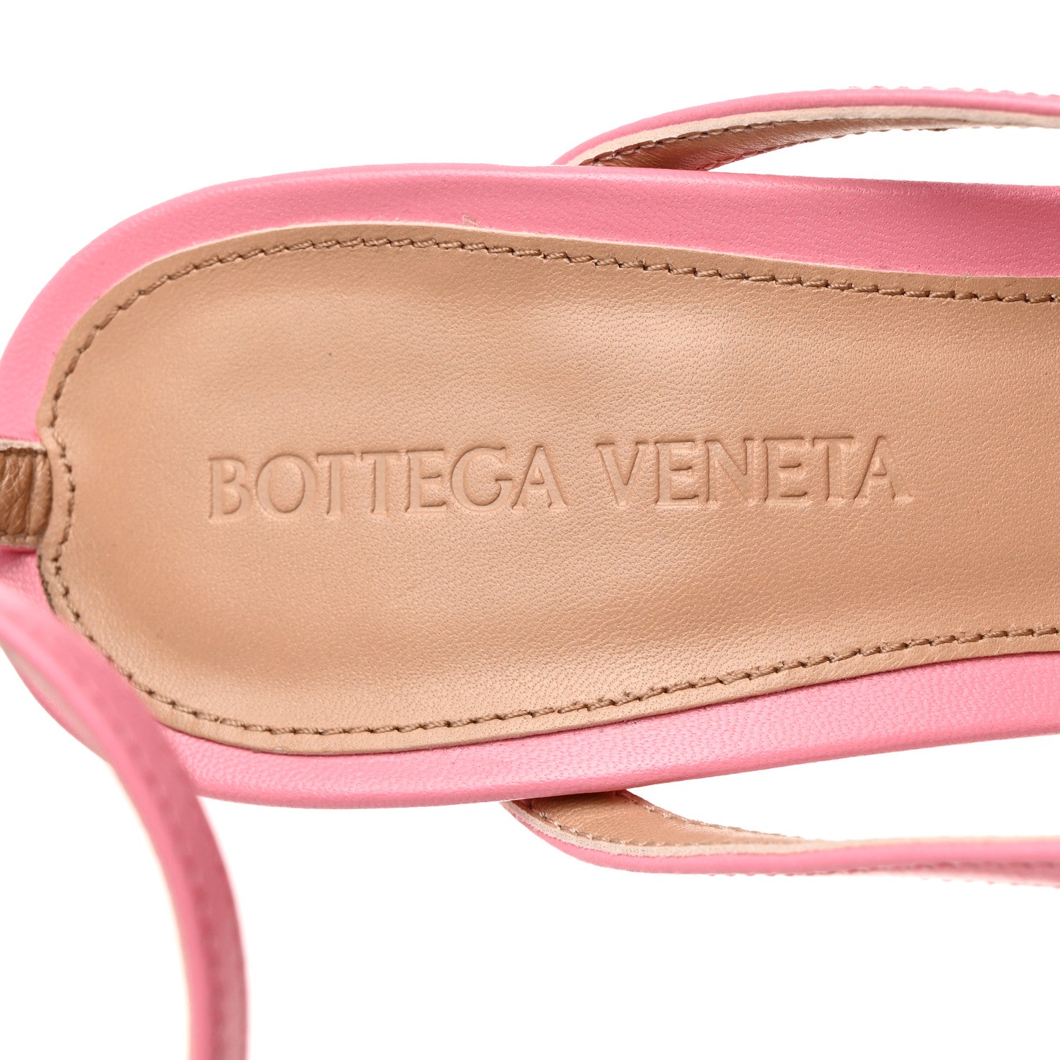 Bottega Veneta Lambskin Stretch Multi Strap 90mm Sandals 37 Blossom 6 of 7