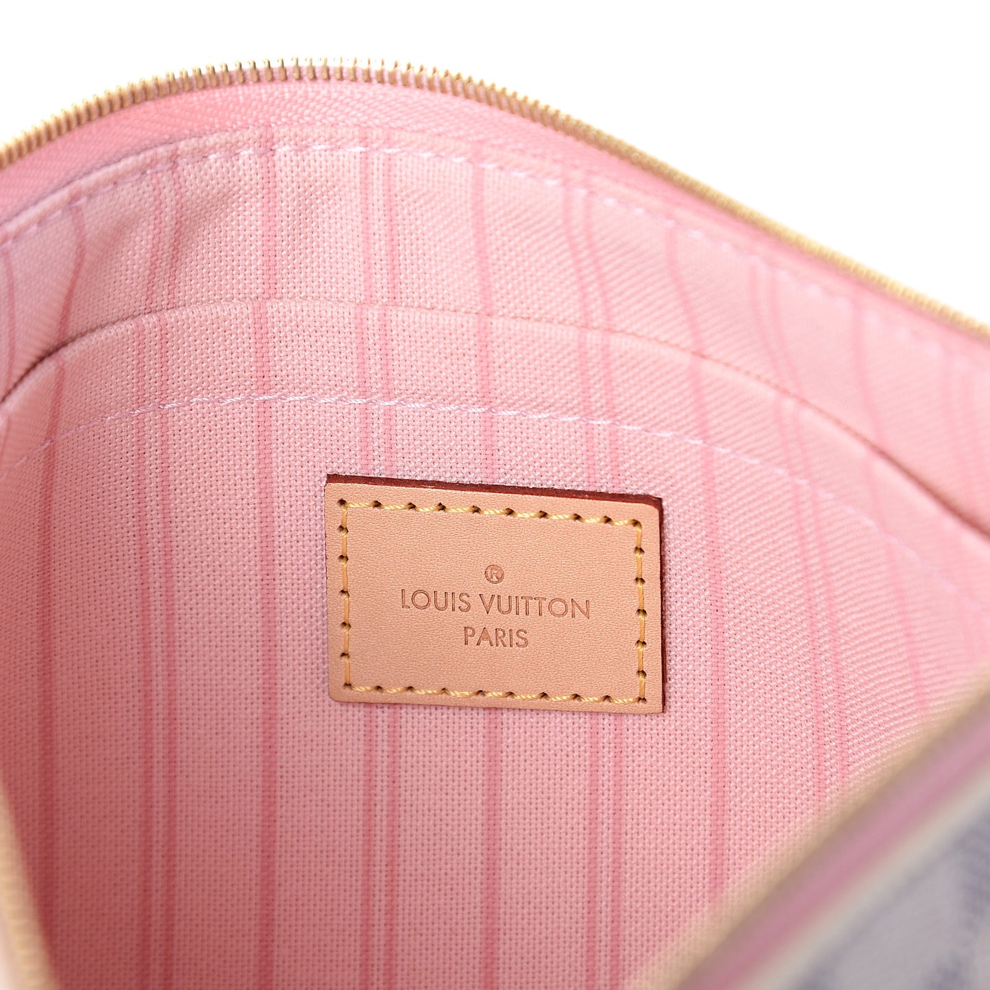 Damier Azur Neverfull MM GM Pochette Rose Ballerine