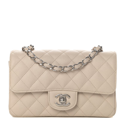 Chanel Caviar Quilted Mini Rectangular Flap Light Beige 1 of 11