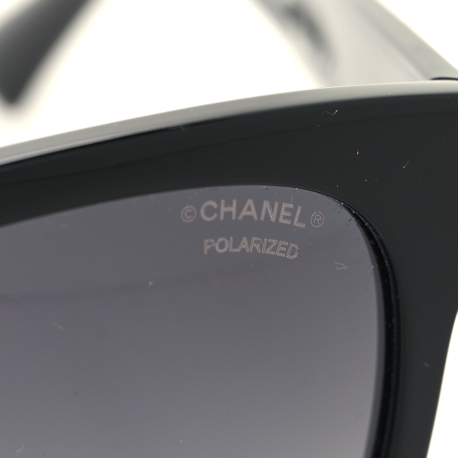 Chanel Acetate Polarized Square CC Sunglasses 5380 Black 7 of 7