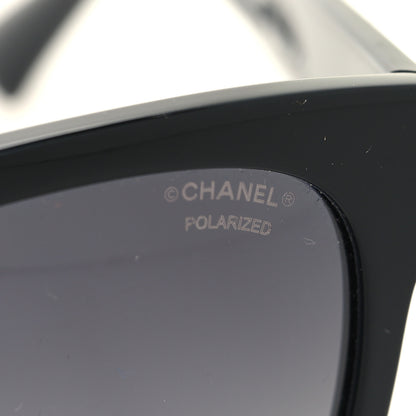 Chanel Acetate Polarized Square CC Sunglasses 5380 Black 7 of 7