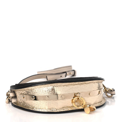 Chloe Metallic Calfskin Small Nile Bracelet Minaudiere Bag Gold 4 of 10