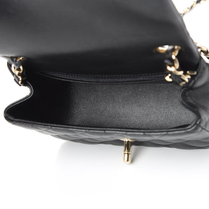 Chanel Lambskin Quilted Mini Square Flap Black 5 of 11