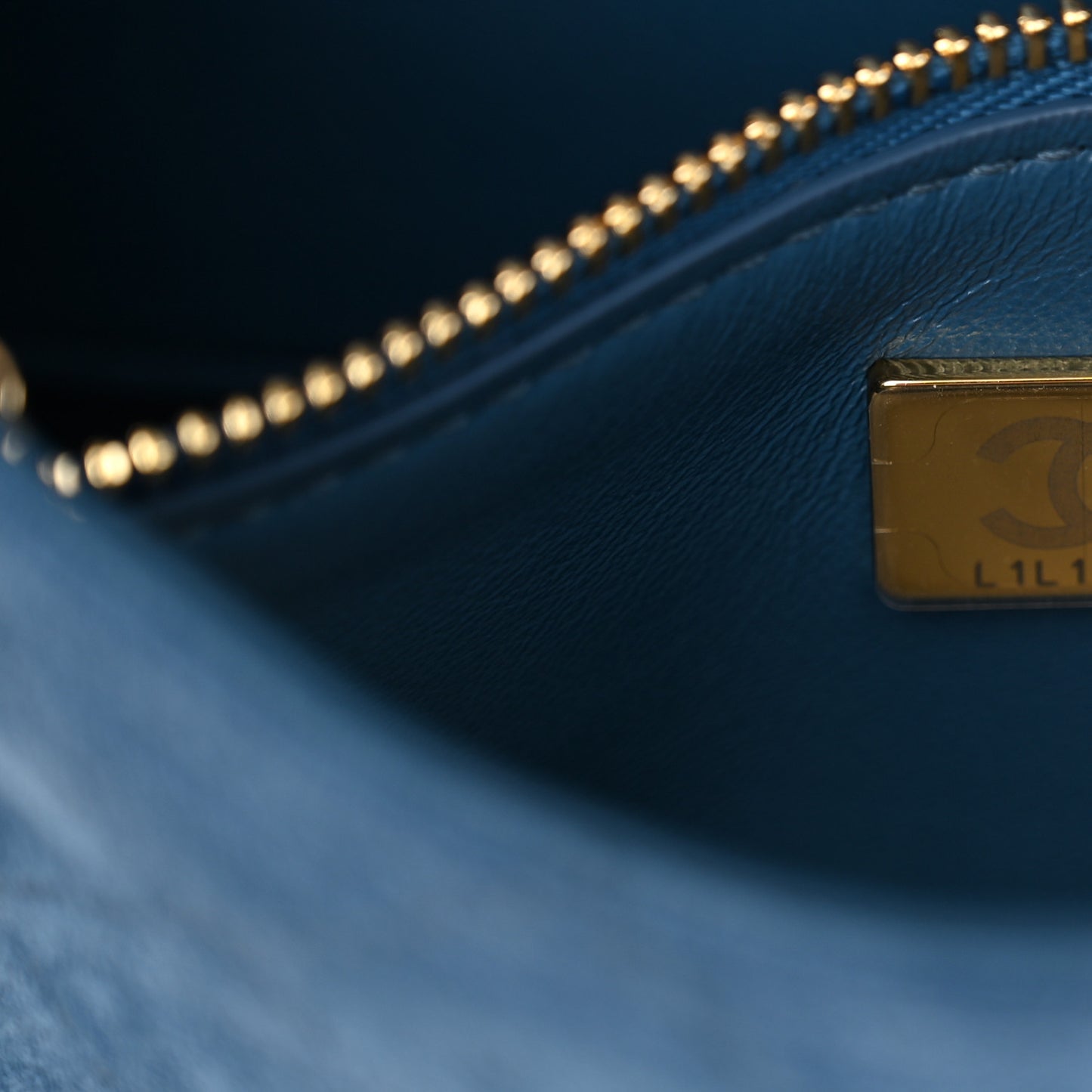 Suede Calfskin Mini Souplissimo Flap Blue
