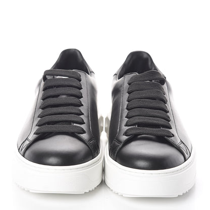 Louis Vuitton Calfskin Time Out Sneakers 37 Black 2 of 7