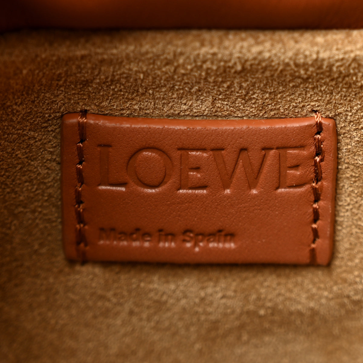 Loewe Calfskin Mini Flamenco Knot Clutch Squirrel 6 of 10