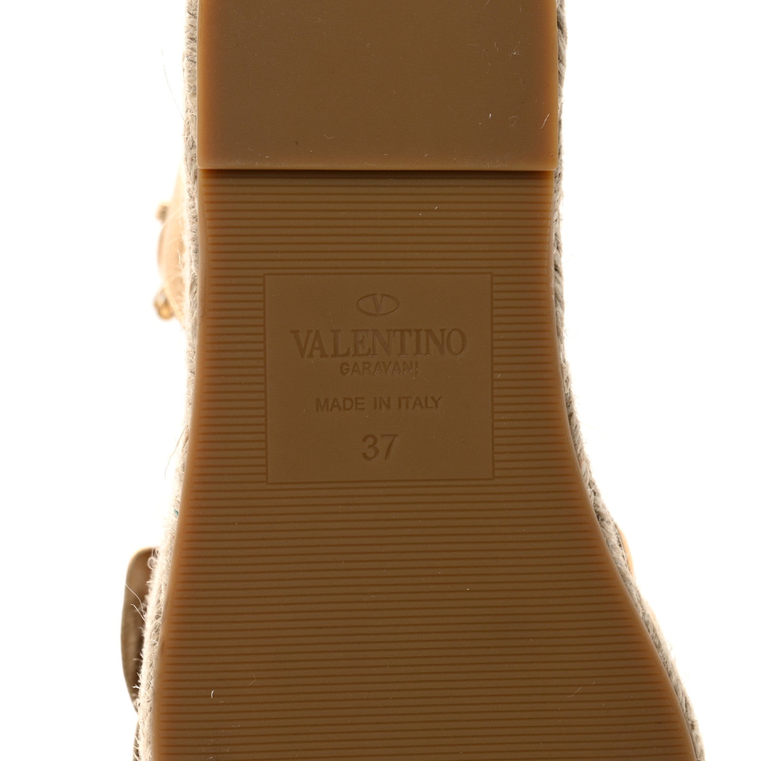 Valentino Garavani Metallic Kidskin Atelier 03 Rose Edition Espadrille 45/90mm Platform Sandals 37 Antique Brass 6 of 10