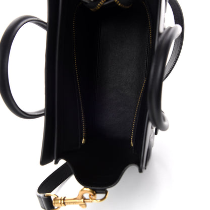 Celine Smooth Calfskin Nano Luggage Black 5 of 10
