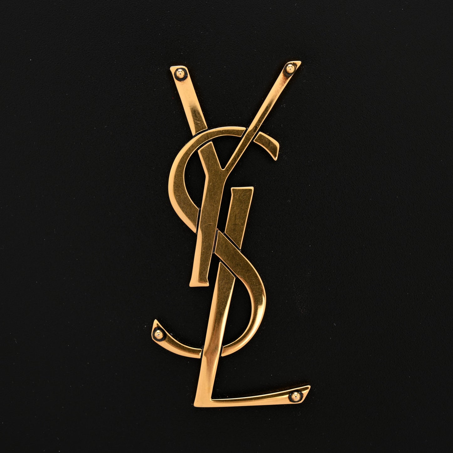 Calfskin Monogram Small Dylan Shoulder Bag Black