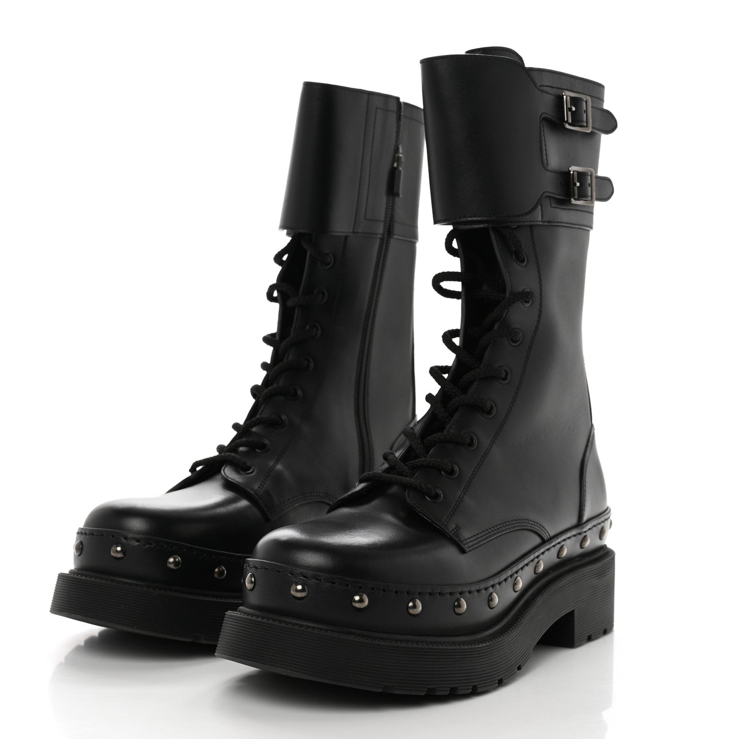 Christian Dior Calfskin Diorquake 25mm Combat Boots 41 Black 3 of 9