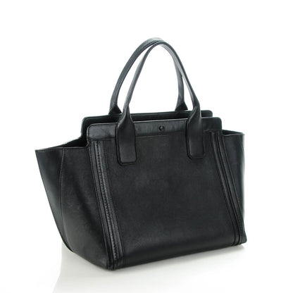 Chloe Pony Hair Calfskin Leopard Print Small Alison East West Tote Black 3 of 5