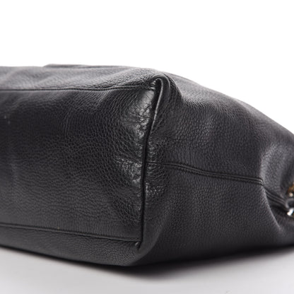 Gucci Pebbled Calfskin Medium Soho Chain Shoulder Bag Black 7 of 11