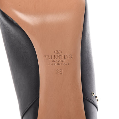 Valentino Garavani Calfskin Lovestud Ankle Boots 38 Black 6 of 9