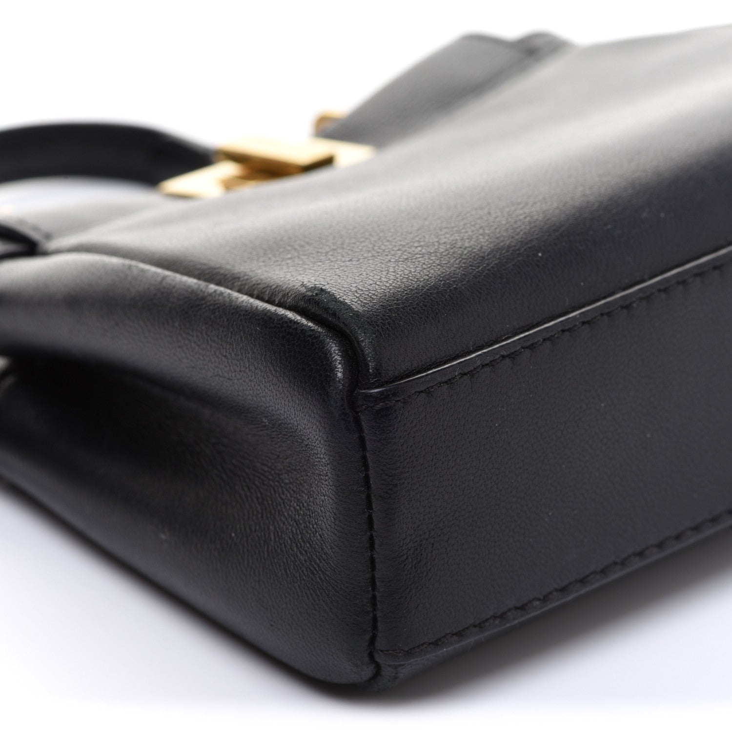 Fendi Nappa Micro Peekaboo Iconic Satchel Black 5 of 15