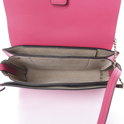 Chloe Suede Calfskin Small Faye Shoulder Bag Fuchsia Rose 4 of 7