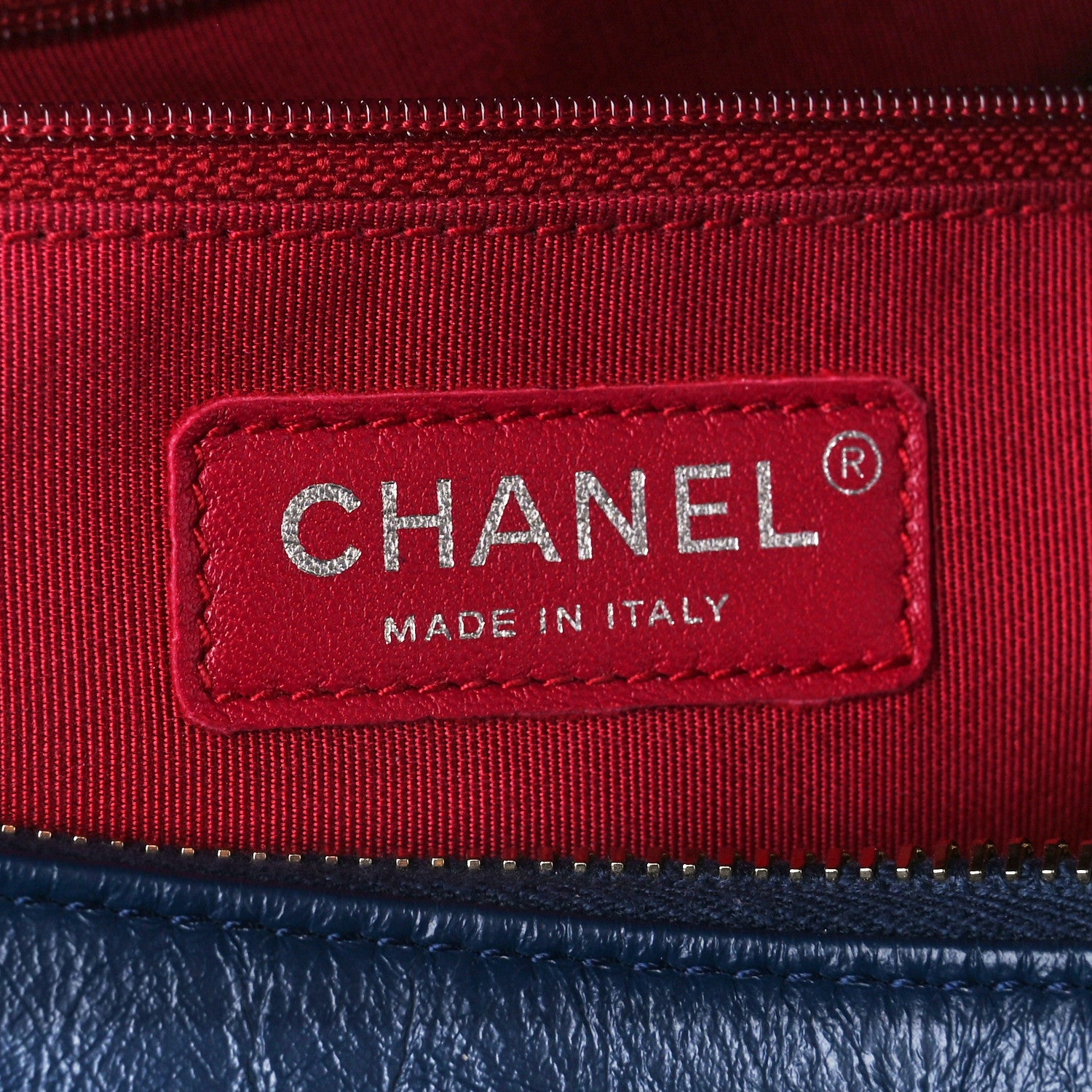 Chanel Aged Calfskin Quilted Medium Gabrielle Hobo Navy Black 6 of 11