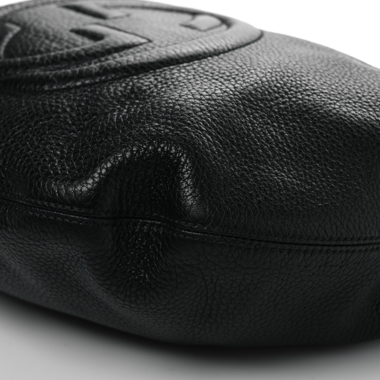 Gucci Pebbled Calfskin Medium Soho Hobo Black 10 of 14