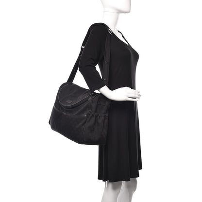 Gucci Monogram Large Diaper Bag Black 2 of 12