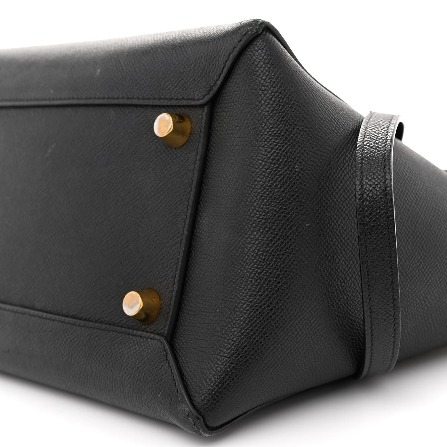 Grained Calfskin Mini Belt Bag Black