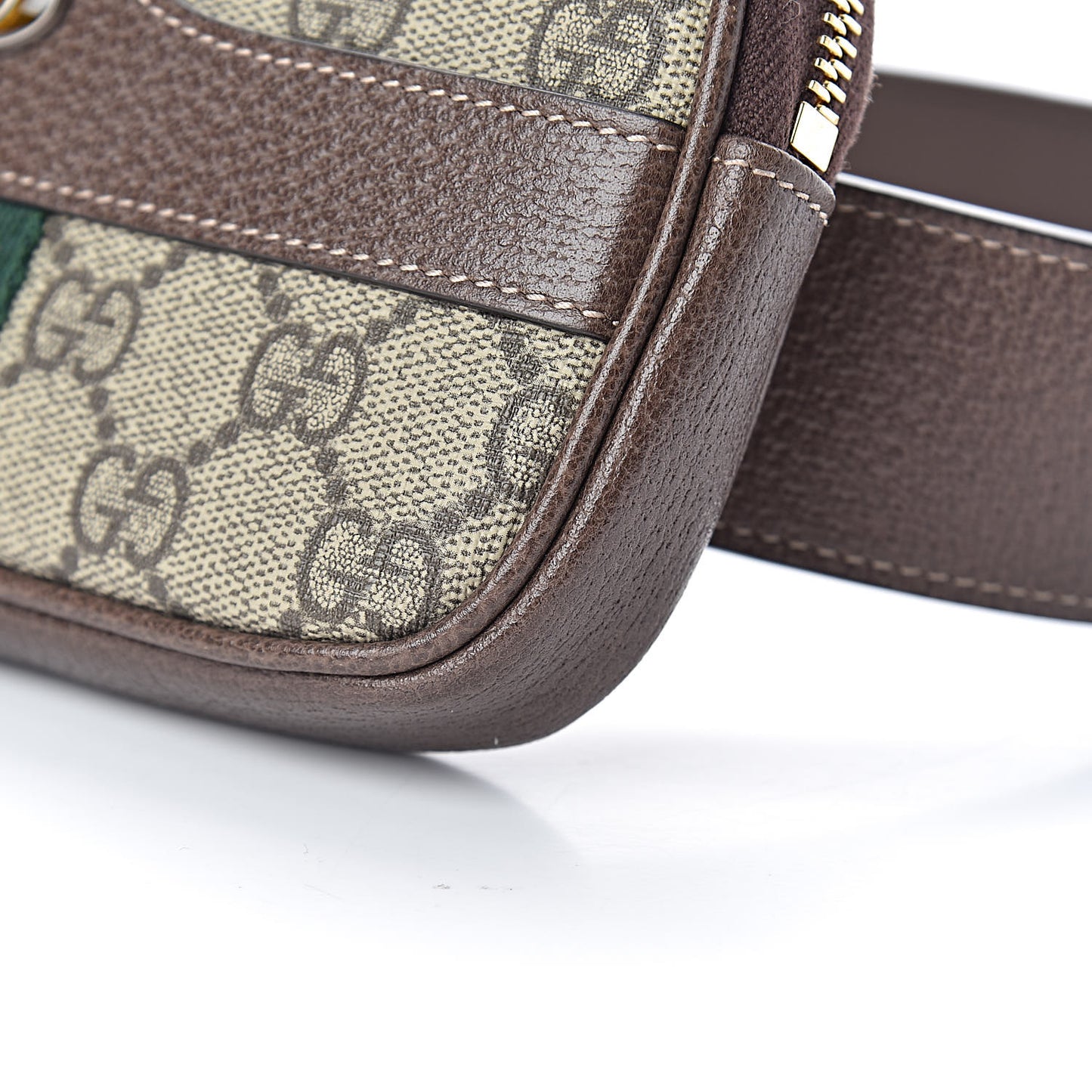 GG Supreme Monogram Ophidia Belted iPhone Case 75 30 Dark Brown