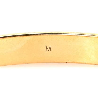 Louis Vuitton Brass Monogram Nanogram Cuff M Gold 7 of 8