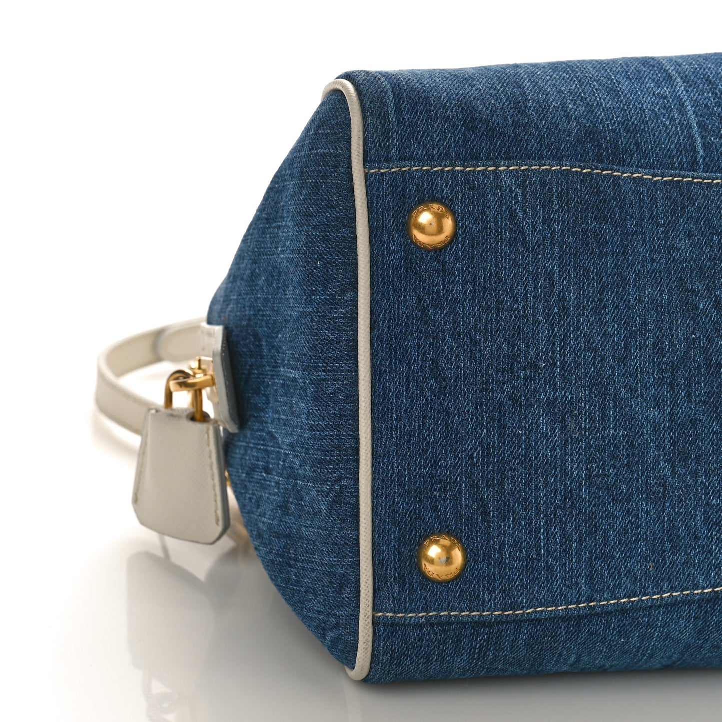 Denim Saffiano Bauletto Blue