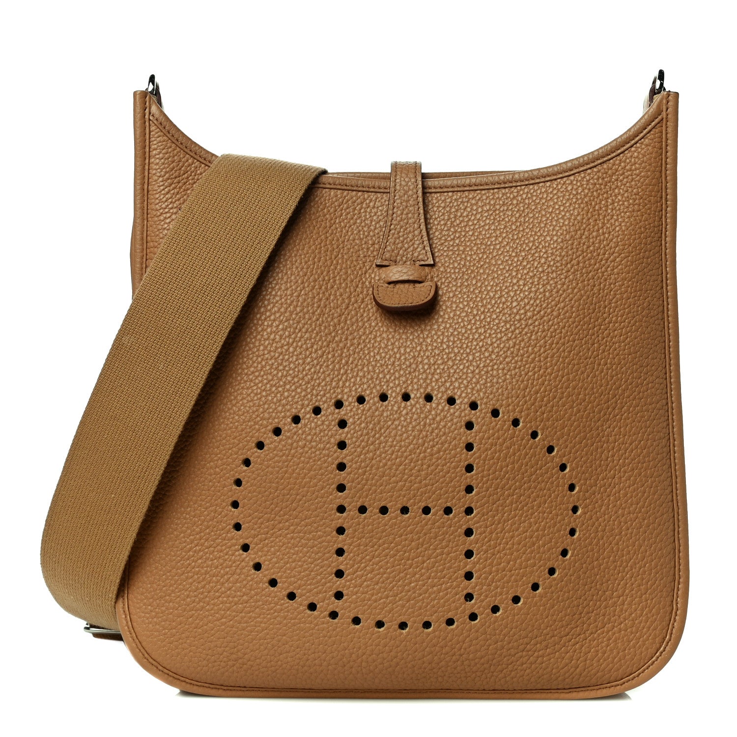 Hermes Taurillon Clemence Evelyne III PM Biscuit 1 of 8