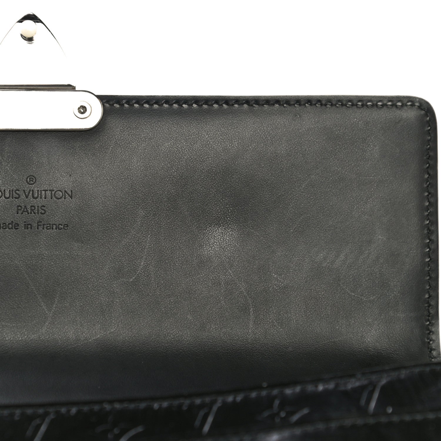 Louis Vuitton Monogram Glace Anouchka Pochette MM Black 11 of 23