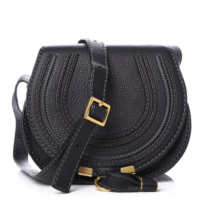 Chloe Calfskin Mini Marcie Round Crossbody Bag Black 1 of 10