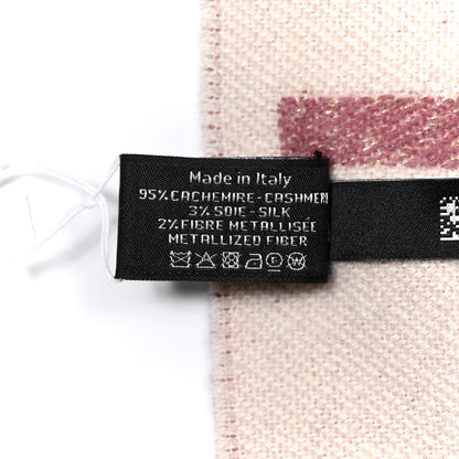 Chanel Cashmere CC Fringe Stole Pink 4 of 4