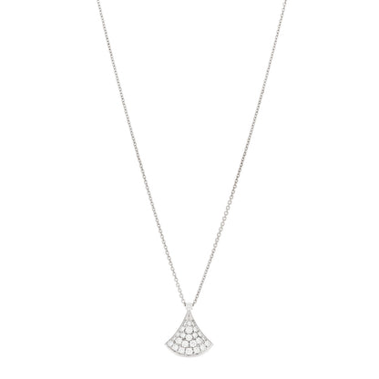 Bulgari 18K White Gold Diamond Divas' Dream Pave Necklace 1 of 6