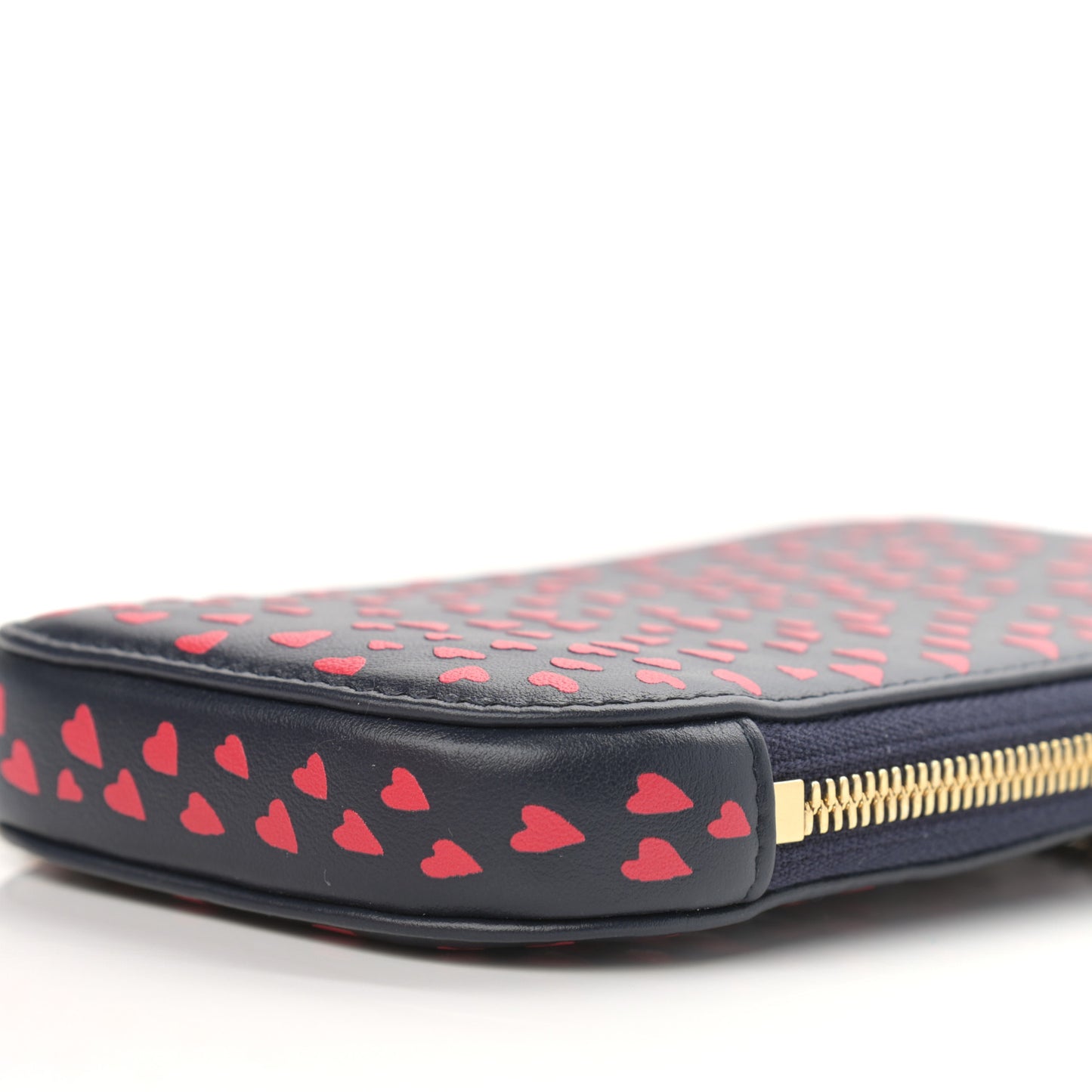 Calfskin I Love Paris Phone Holder Blue Red