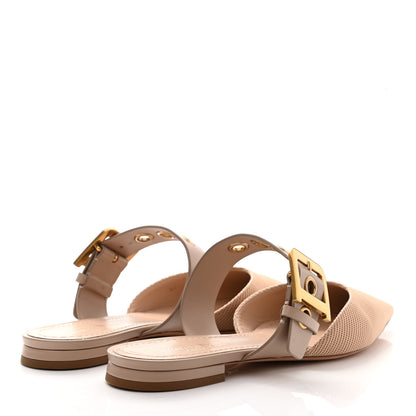 Christian Dior Technical Fabric D-Dior Ballerina Flat Mule 40.5 Nude 4 of 8