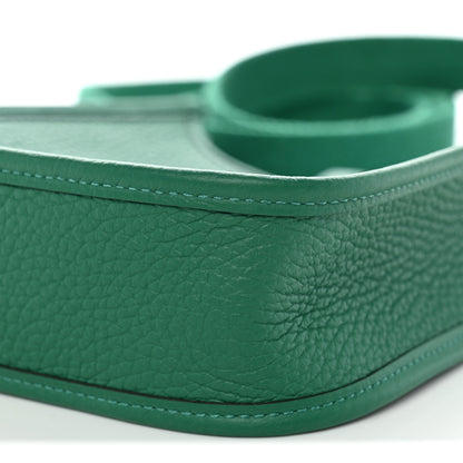 Hermes Taurillon Clemence Evelyne TPM Vert Vertigo 9 of 10