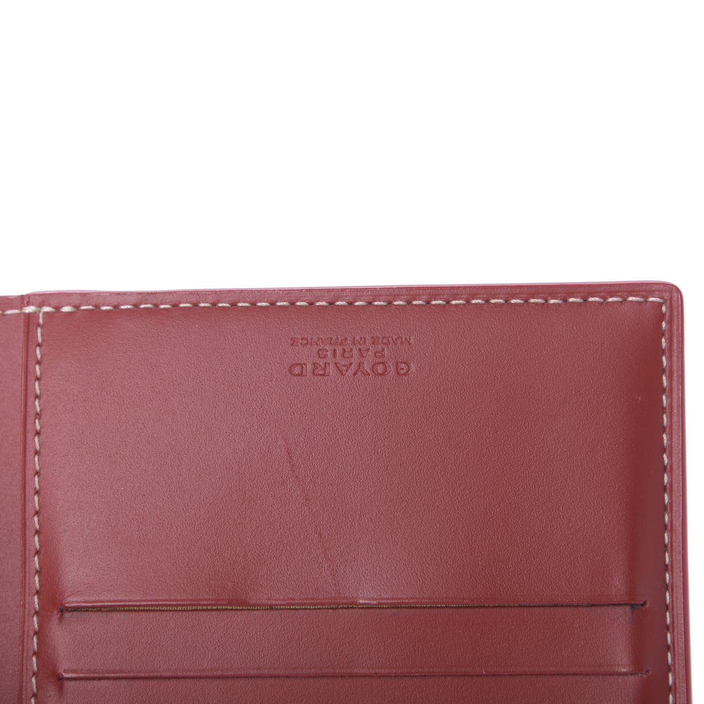 Goyardine Saint Florentin Bi-Fold Wallet Burgundy