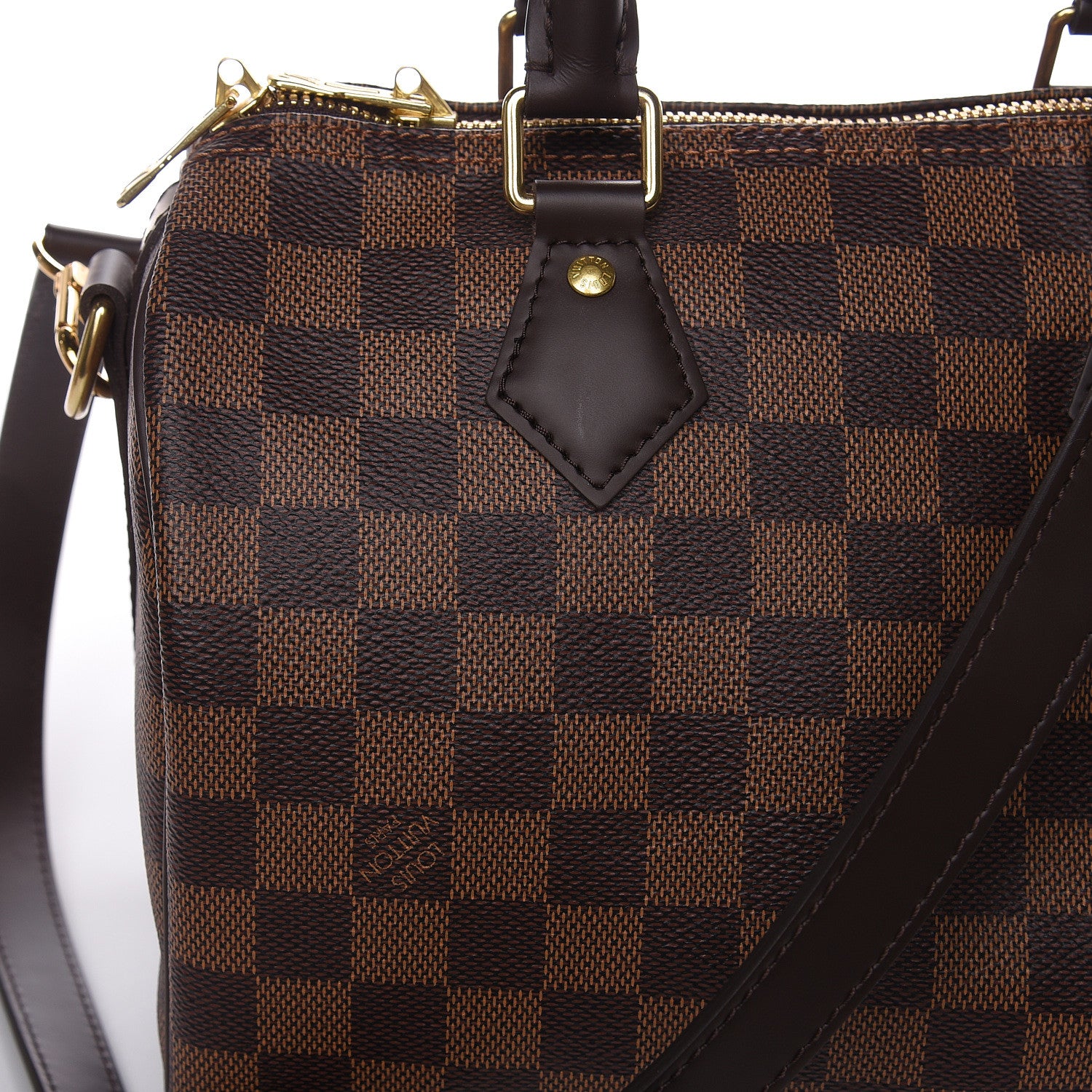 Louis Vuitton Damier Ebene Speedy Bandouliere 25 9 of 12