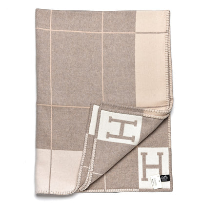 Hermes Wool Cashmere Avalon III Blanket Coco Camomille 1 of 4