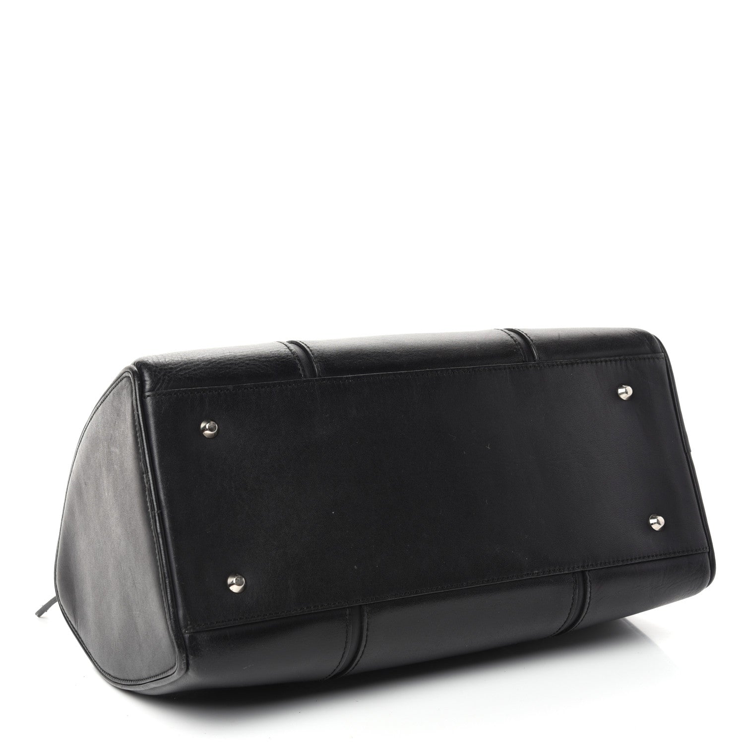 Burberry Calfskin Bowling Bag Black 4 of 9