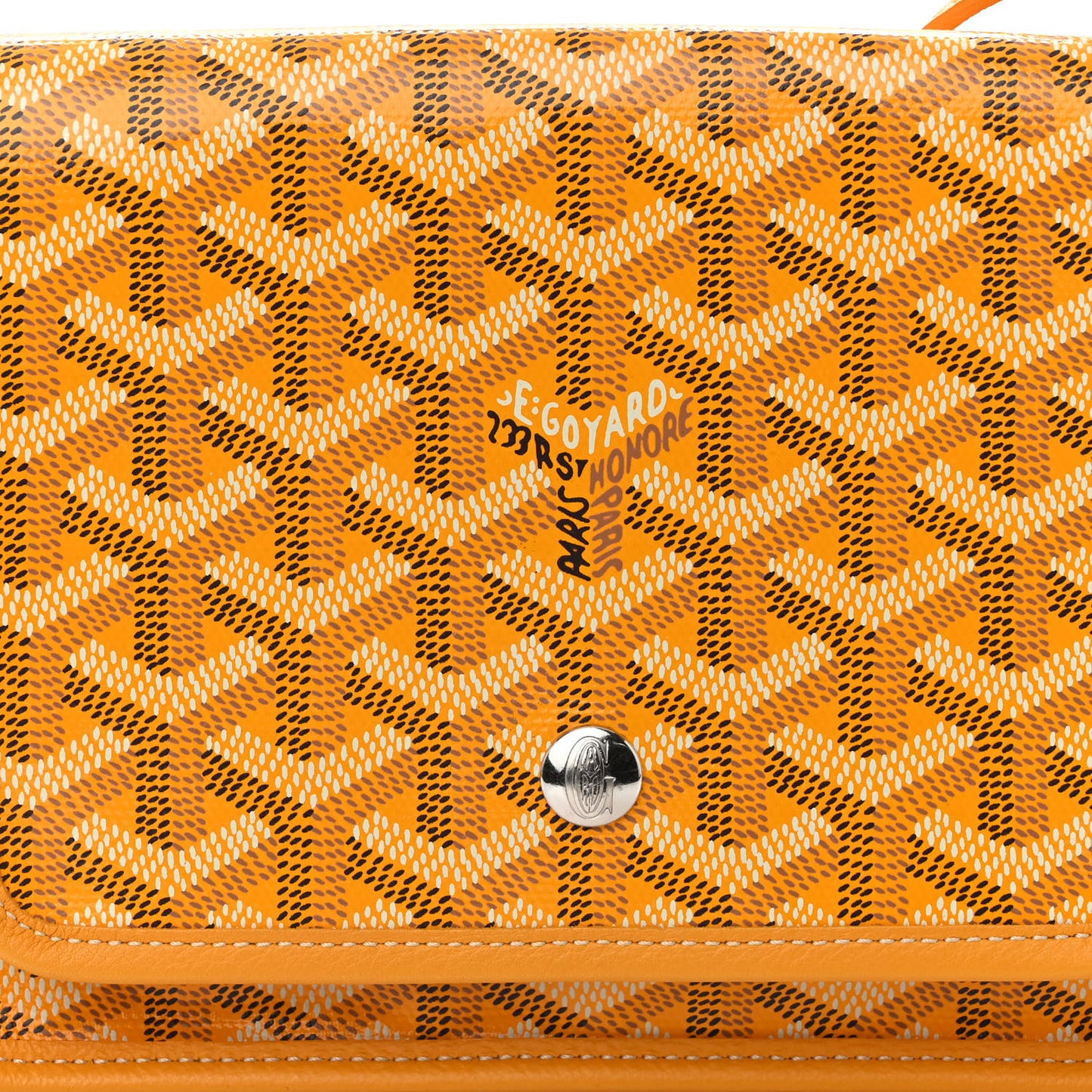 Goyardine Plumet Wallet Clutch Yellow