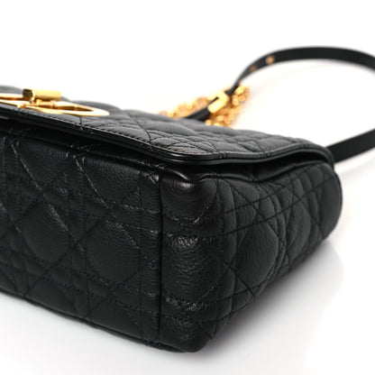 Christian Dior Calfskin Cannage Medium Caro Bag Black 9 of 9