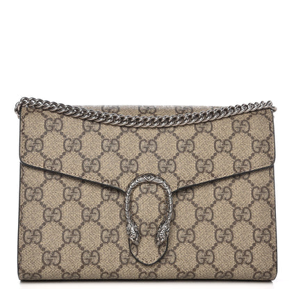 Gucci GG Supreme Monogram Mini Dionysus Chain Wallet Beige Black 1 of 8