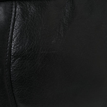 Prada Soft Calf Pleated Two Pocket Hobo Black 15 of 17
