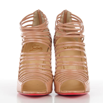 Christian Louboutin Patent Gortika 100 Strappy Sandals 40 Nude 2 of 8