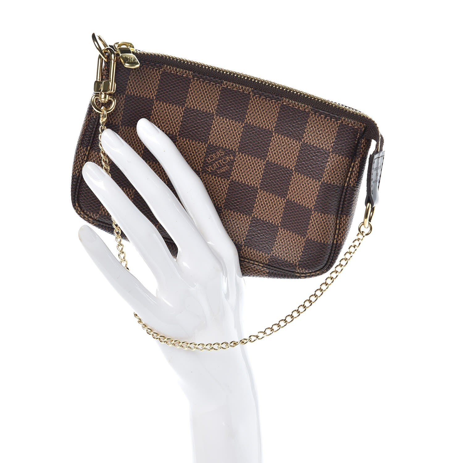 Louis Vuitton Damier Ebene Mini Pochette Accessories 2 of 8