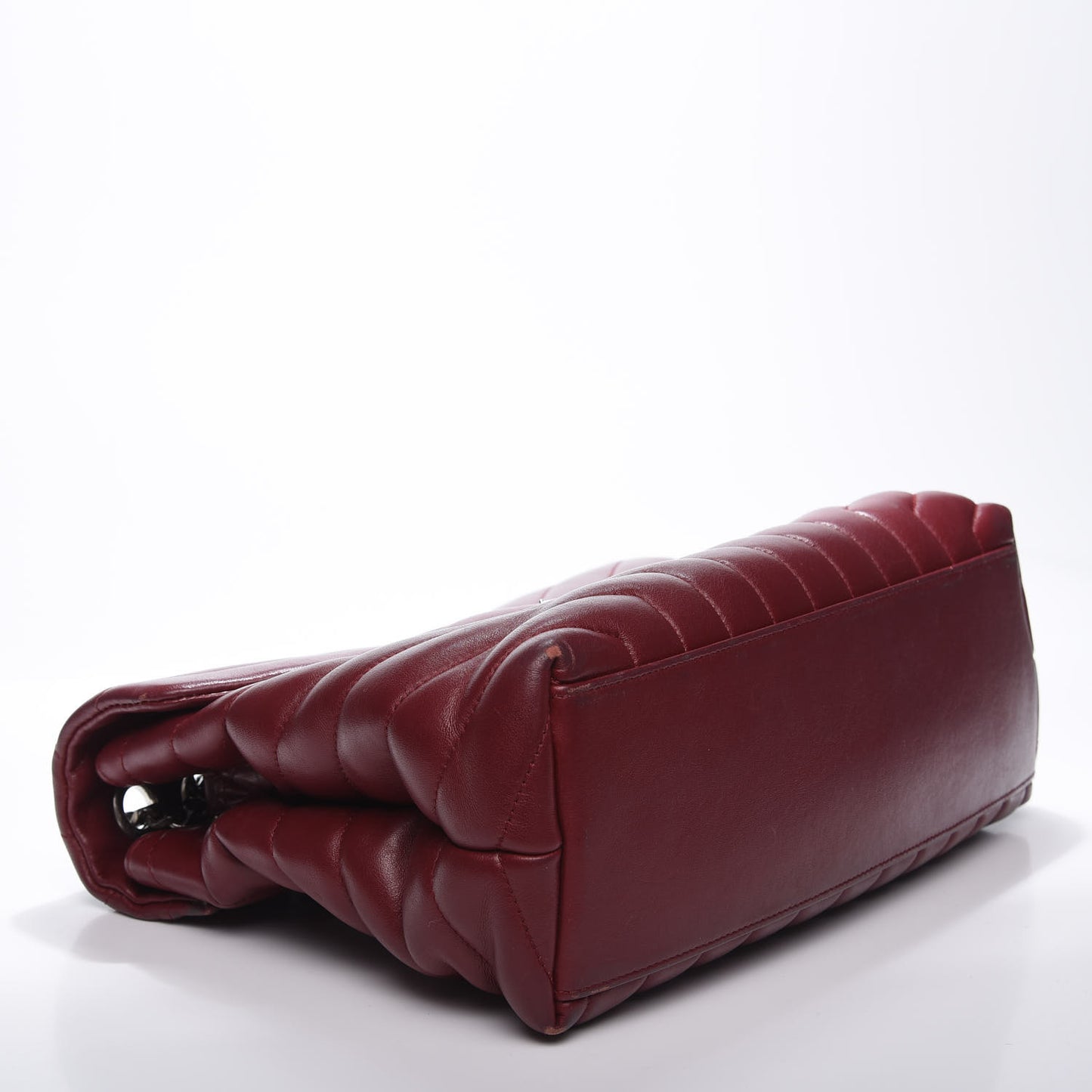 Calfskin Y Quilted Monogram Medium Loulou Chain Satchel Palissandre
