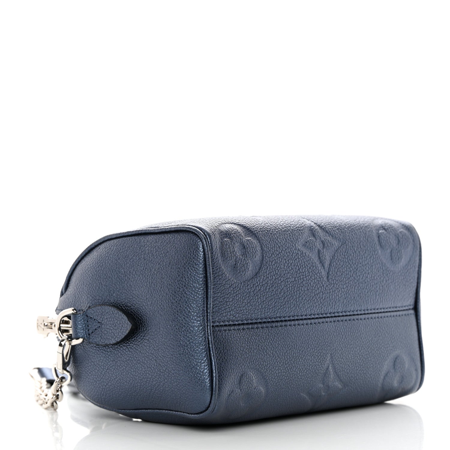 Louis Vuitton Metallic Empreinte Monogram Giant Speedy Bandouliere 20 Navy Nacre 4 of 10